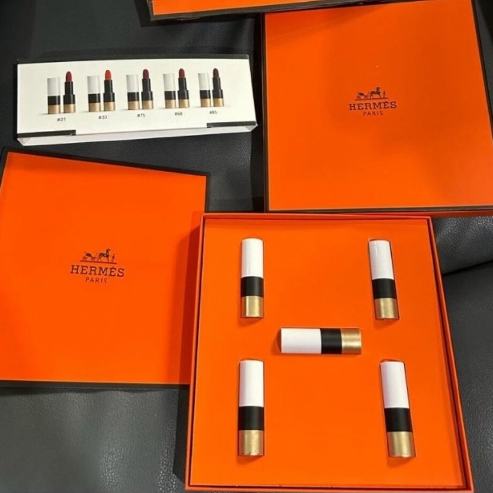 Amazing GIFT! NIB Exquisite Hermes Boxed Set of 5 Lipsticks